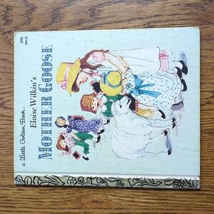 Vintage 80s Eloise Wilkin's Mother Goose A Little Golden Book Hardcover Book
